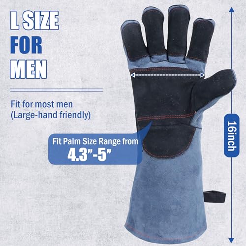 IC ICLOVER 4-Piece Mosquito Jacket Large/X-Large+16inch Animal Handling Gloves, Bug Jacket with Hood, Mosquito Net Suits for Gardening Fishing，Anti-bite Dog Cat Bird Reptile Control Protection