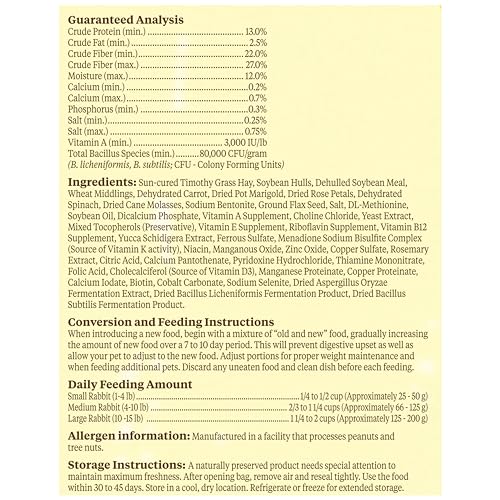 Kaytee Food from The Wild Natural Pet Rabbit Food, 4 Pound