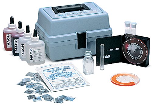 Hach Hardness, Iron, and pH Test Kit, Model HA-62, Color Disc, 183700 | Hardness Drop Count, Iron Color Disc 0–4 mg/L, pH Color Disc 6.6–8.4, Rugged Carrying Case