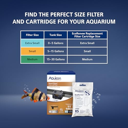 Aqueon QuietFlow Internal Filter with SmartClean Technology, Extra Small - size: Extra Small Filter, style: Extra Small Filter