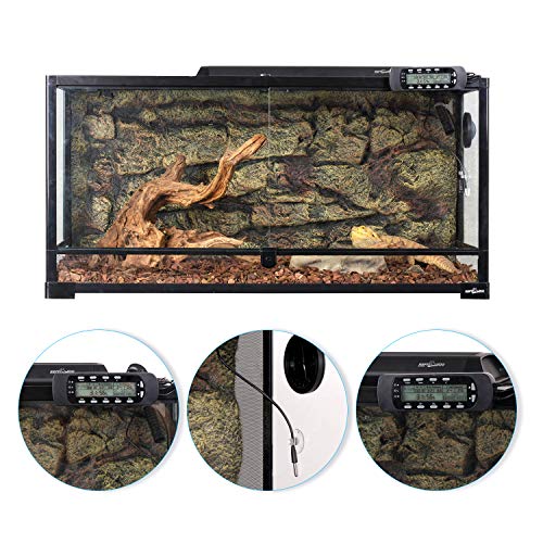 REPTI ZOO Reptile Thermostat Digital Outlet Temperature Timer Troptical or Desert Mode with Day Night Control for Aquarium Reptiles Terrarium Humidistat Mushroom Fermentation,Easy Setup (THC16) - color: 2 In 1 Temperature&Timer