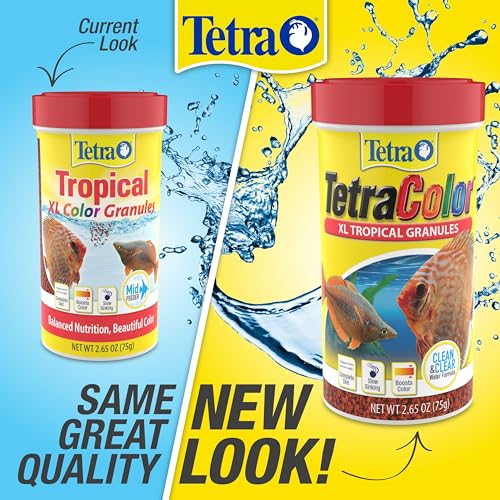 TetraColor XL Tropical Granules with Natural Color Enhancer, 10.58 Oz - size: 10.58 Ounce (Pack of 1)
