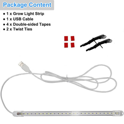LED Grow Light Strip for Indoor Plants, Full Spectrum Sunlike Plant Lights Growing Lamps for Hydroponics Succulent Veg and Flowers (Not Includes Adapter) - size: 1-pack