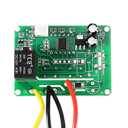 Digital LED Temperature Controller Module, XH-W3001 Thermostat Switch with Waterproof Probe, Programmable Heating Cooling Thermostat (12V 10A 120W) - style: 12V
