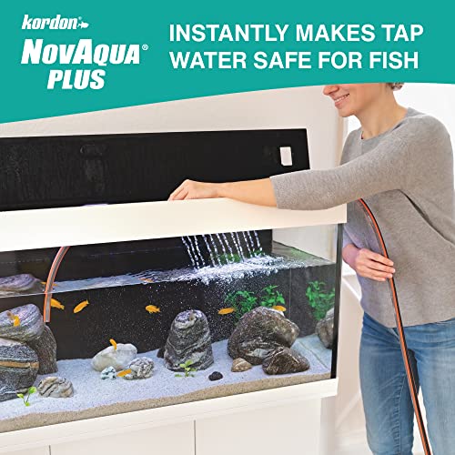 Kordon #33156 Novaqua Plus- Water Conditioner for Aquarium, 16-Ounce, Black - size: 16 Ounce