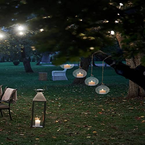 Hanging Glass Candle Holder, Globe Glass Tea Light Holder, Hanging Glass Vase, Flower Plants Terrarium, Glass Orbs Container, Micro Landscape DIY for Home, Office, Wedding (3.15" 24Pcs) - color: 3.15" 24pcs