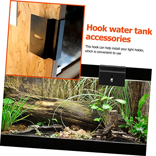 DOITOOL Reptile Tank Hook Durable Hanging Hook for Turtle Lizard Insect Feeding Box Easy Install Terrarium Accessory for Glass Tanks
