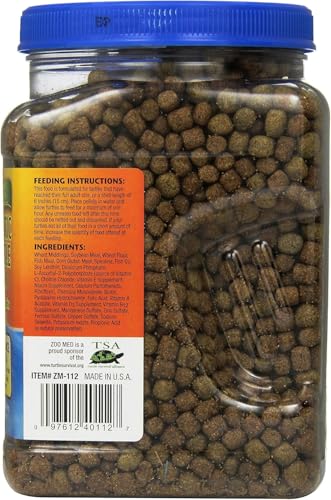 Zoo Med Natural Aquatic Turtle Food Maintenance Formula [Set of 2] Size: 24 Oz.