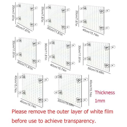 Acrylic Aquarium Divider, Fighting Fish Hatching Isolation Plate Cuttable Aquarium Accessories with Suction Cup Fish Breeding Case Divider(20x20cm)
