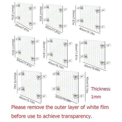 Acrylic Aquarium Divider, Fighting Fish Hatching Isolation Plate Cuttable Aquarium Accessories with Suction Cup Fish Breeding Case Divider(20x20cm)