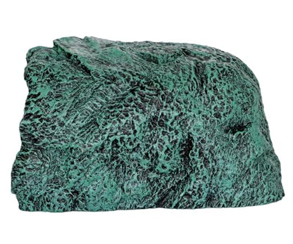 Reptile and Amphibians Rock Hide Cave - Climbing and Hiding Spots, Terrarium & Aquarium Decor, Perfect for Bearded Dragons,Lizards,Snakes,Turtles,Geckos,Frogs,Small Animals - Large Size - style: Large Size ( Green )