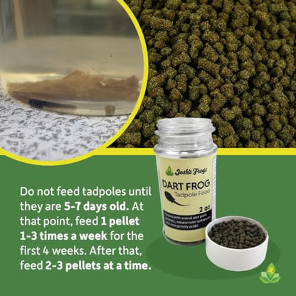 Josh's Frogs Dart Frog Tadpole Food (2 oz) - size: 2 Ounce (Pack of 1)