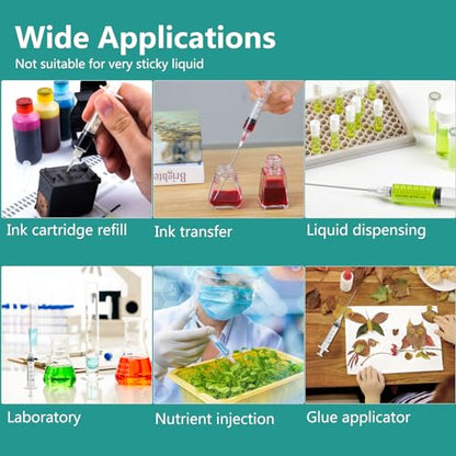 5ml/CC Luer Lock injection Syringe with needle for Scientific Labs and Industrial Dispensing, Fountain Pen Refill,Ink,Glue Application,Liquid Dispensing and Measuring, Pet Food Feeding,Refilling Ink Cartridges,CISS - size: 5ML/5 PACKS