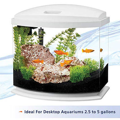 Aqueon Small Aquarium Fish Tank Submersible Mini Flat Heater Up to 5 Gallon Aquariums, 10 Watts | Small Aquarium Fish Tank