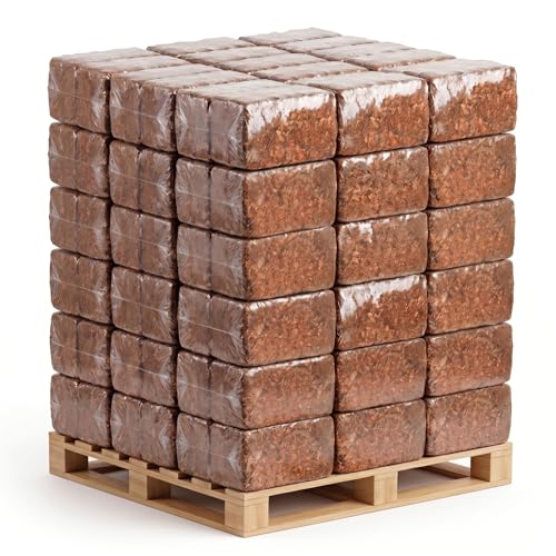 Coco Husk Chips Bricks Bulk 100 or 200 Pack (11 lb / 5 kg Each) – Pre-Washed, Low EC Coconut Substrate for Orchids, Aroids & Hydroponics – Expands 7X – Mulch, Potting Mix & Reptile Bedding (100)