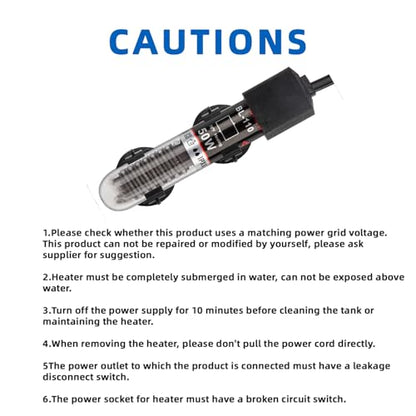 FREESEA Aquarium Fish Tank Heater: 25W Small Betta Turtle Heating | Submersible Aquarium Heater with Preset 78°F Temperature for 1-5 Gallon Betta Turtle Freshwater Saltwater Tank