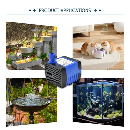 AC 110V Water Pump 2.5W 160L/H 42GPH High Lift 1.48ft Small Submersible Pump for humidifiers - color: 2.5w 160l/H