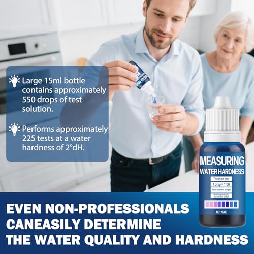 10ML Hard Water Test Kit, Rapid Quality Testing for Water | Water Hardness Test, Simple Operation Convenient to Carry of Applications for Tap water Well water Swimming Pool Spa Aquarium
