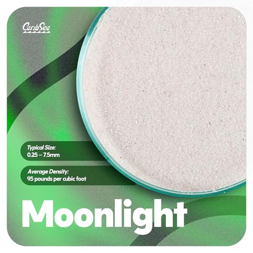 CaribSea Super Natural Moonlight Sand for Aquarium – 5 lb Each – Ideal for Freshwater Aquaria – Perfect for Discus, Tetras, Angelfish, and More – (Pack of 2)
