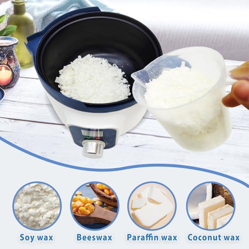 Digital Candle Melting Pot with Spout, Electric Wax Melter with Temperature Control 80–210°F for Candles Making, Soap Making, 10-Hour Auto Shut-Off & Constant Temperature Function Candle Wax Maker