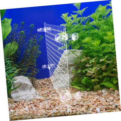 BESPORTBLE 1 Set Fish Tank Divider - Transparent Acrylic Aquarium Isolation Net Adjustable Fish Separator Dividing Net Plate for Shrimp Reptiles