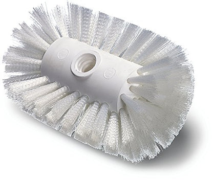 SPARTA Flared Tank and Kettle Brush Head, 7.5 Inch, White | Spectrum, 5.5-Inch Diameter, Nylon Bristles, Threaded Handle Compatible, Chemical Resistant, BPA Free - size: 5.5 x 7.5 Inches