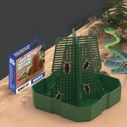 Reptiles Food Dish With AntiEscape Design For Bearded Dragons Geckoses Lizards Amphibians In Terrariums Habitats