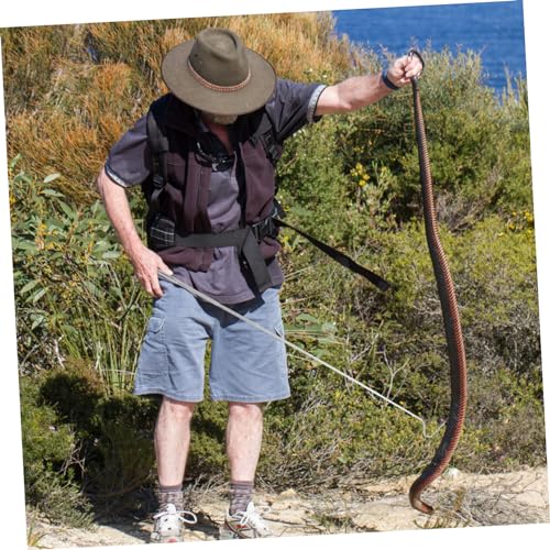 Toddmomy Retractable Snake Catching Hook Tool Reptile Grabber for Safe Handling of Snakes and Reptiles for Feeding and Care Terrariums