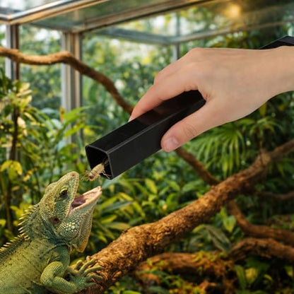 Cricket Keeper with Feeding Kit Transparency Cricket Keeper with Tubes Includes Feeding Tongs and Curved Tweezers Insect Breeding Box for Gecko Snake Lizards(1 Pack,11.8 x 7.9 x 7.1 Inch) - size: 11.8 x 7.9 x 7.1 Inch