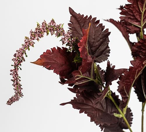 Melorca&Guilla Fall Stems,6Pcs 33inch Fall Eucalyptus Faux Stems for Vase,Faux Branches with Leaves Stems Artificial Plants for Shop Office Autumn Thanksgiving Home Décor - color: Mix Color Fall