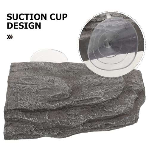 Reptile Tank Decoration Turtle Basking Platform Floating Island Terrace Suction Cups
