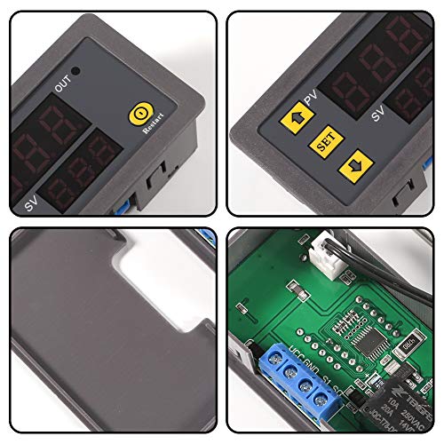 Digital Temperature Controller, W3230 AC110-220V LED Digital Temperature Controller Thermostat Switch Sensor Meter(220V) - color: AC110-220V