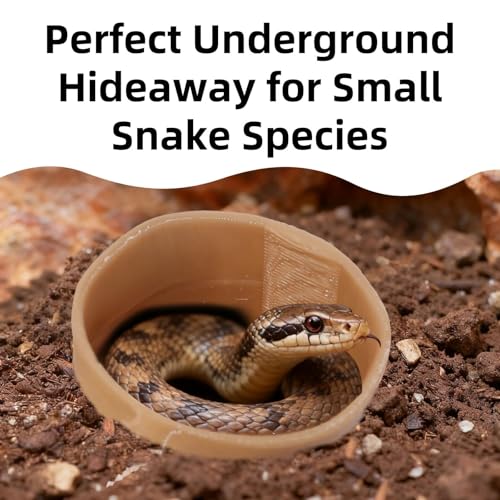 Reptile Underground Corner Cave Viewing Lizard Hideout | Reptile Hideout, Leopard Snake Gecko Hideout Habitat Tank Enrichment Reptile Decoration Accessories Toys Ornaments Supplies