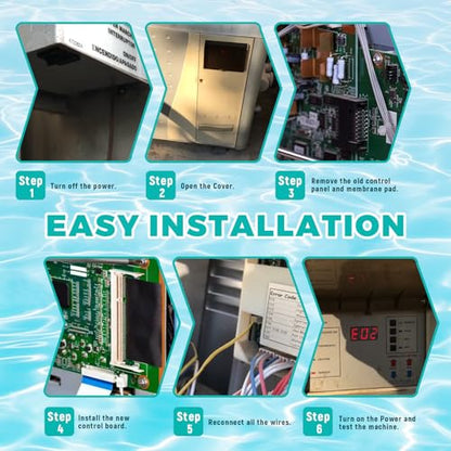 472100 Digital Display Temperature Controller Board Fit for Pentair MiniMax NT Series Pool and Spa Heater Fit for HTR 200 250 300 400 Models, Includes Temperature Control Board and Keypad