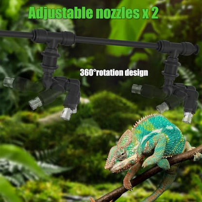 Fenocran Automatic Reptile Mister System, Reptile Humidifiers Smart Misting System, Chameleon Mister Automatic