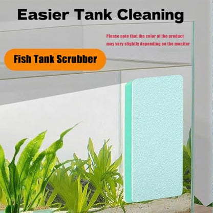 3 Packs Aquarium Limescale Remover, Fish Tank Glass Scraper & Sponge | Dual-Action Fish Tank Glass Scraper & Sponge, Handheld Non-Scratch Cleaning Pad for Small Glass Aquarium Maintenance