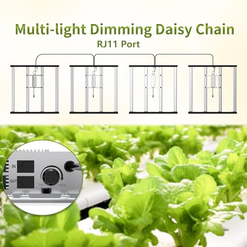 LED Grow Lights for Indoor Plants Full Spectrum Growing Light Bar Plant Hanging Growing Lamps Seedling Daisy Chain Dimmable - size: 420watts