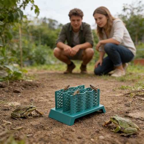 Bearded Dragon Food Bowl Escape-Proof Pet Feeder | Bearded Dragon Bowl for Terrarium Tank Chameleon Lizard Gecko Frog Amphibians Hunting
