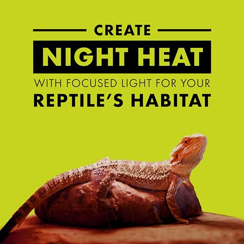 Zilla Reptile Terrarium Incandescent Heat Spot Bulb, Night Red, 150 Watts - size: Pack of 1, style: Night Red (150W)