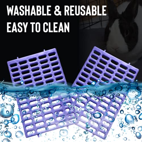 Saguaro Acres Rabbit and Small Animal Cage Resting Mat for Wire Floored Cages 2 Pack (Purple) - color: Purple