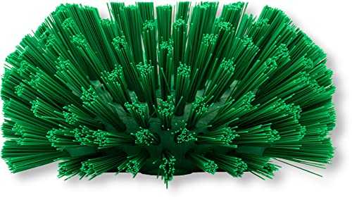 SPARTA Tank and Kettle Scrub Brush Heavy-Duty Tile Brush, Color-Coded and Handle Compatible (Sold Separately) for Optimal Access In Spacious Containers, Plastic, 5.25 X 7.5 Inches, Green - color: Green