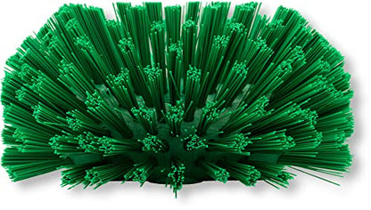 SPARTA Tank and Kettle Scrub Brush Heavy-Duty Tile Brush, Color-Coded and Handle Compatible (Sold Separately) for Optimal Access In Spacious Containers, Plastic, 5.25 X 7.5 Inches, Green - color: Green