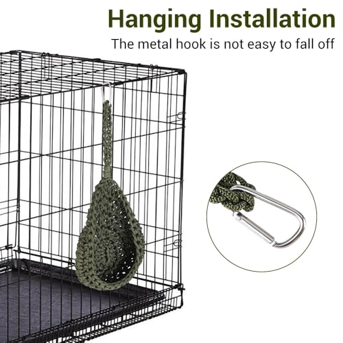 MiOYOOW Bearded Dragon Hammock, Swing Hanging Reptile Bed, Reptile Tank Accessories for Small Animals Amphibian, Lizards, Geckos, Snakes - color: black