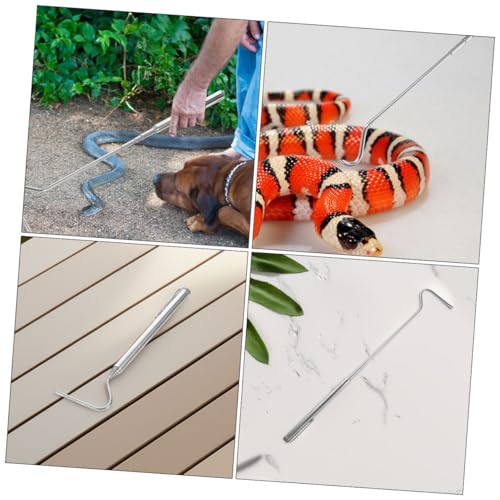 Snake Hook Reptile Catcher Tool Stainless Steel Design for Safe Handling of and Other Wildlife Portable and User-Friendly for Beginners and Experts