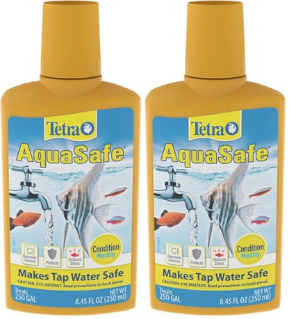 Tetra 16172 AquaSafe Fish Tank Water Conditioner, 8.45 fl oz (Pack of 2) - size: 8.45 oz (Pack of 2)