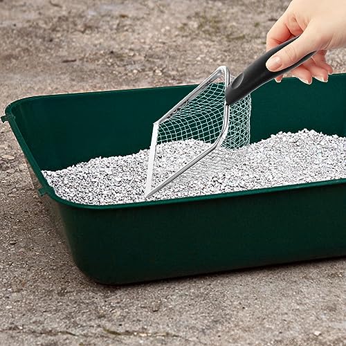 POPETPOP Handle Litter Scoop with Mesh Design for Easy Pet Waste Cleaning for Reptile Litter Boxes and Convenient Poop Shovel for Cat and Reptile Owners