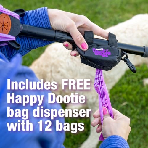 GoGo Stik, Catch-N-Go! Hybrid Catcher Scooper, Includes Strap on Roll Bag Dispenser with 10 Rolls Happy Dootie Bags. Clean, Quick, and Convenient.