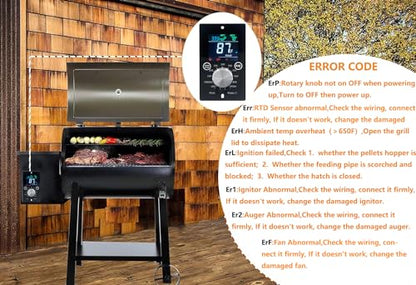 Replacement Digital Controller Board ，Universal Grill and Smoker PID Control Board/Thermostat for Pit Boss/Traeger/Zgrill Pellet Grill Smoker - size: PID Control Board