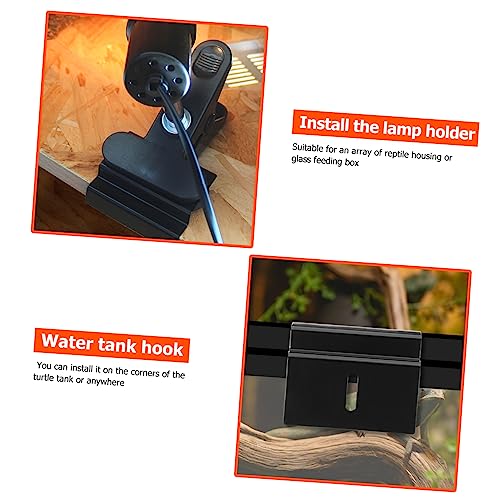 DOITOOL Reptile Tank Hook Durable Hanging Hook for Turtle Lizard Insect Feeding Box Easy Install Terrarium Accessory for Glass Tanks