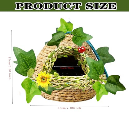Reptiles Hide, Handcrafted,Reptile Cave Hideout Tank Accessories Decorations, Great for Reptiles, Amphibians, Snake，Leopard Gecko, Lizard